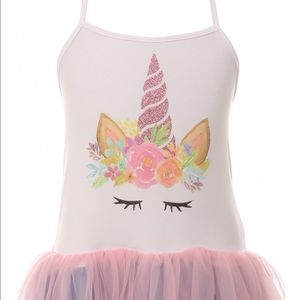 Unicorn Tulle Girls Casual Dress